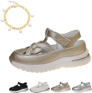 Bomre Shoes, Bomre Orthopedic Sandals, Arch Support, Plus Size, Closed Toe Platform Height-Boosting Sandals