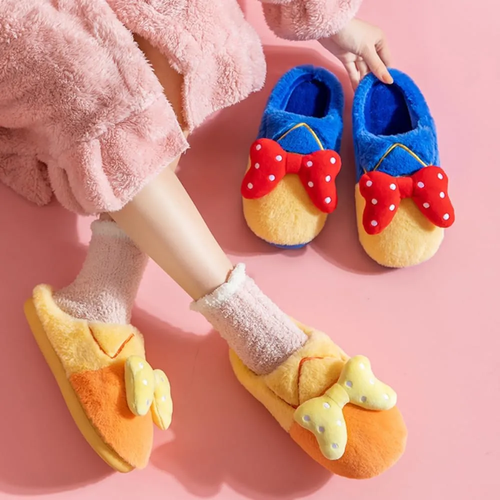 Bowkot Fuzzy Slippers Cozy Fluffy House Shoe Christmas Fruit Slipper for Indoor Outdoor Super Soft Fur Cozy Plush Faux Fur Scuff Slippers