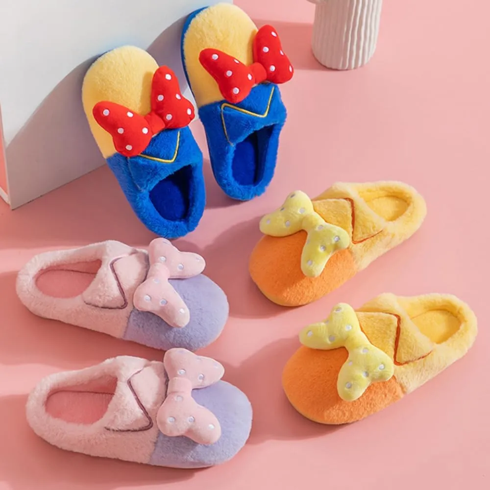 Bowkot Fuzzy Slippers Cozy Fluffy House Shoe Christmas Fruit Slipper for Indoor Outdoor Super Soft Fur Cozy Plush Faux Fur Scuff Slippers
