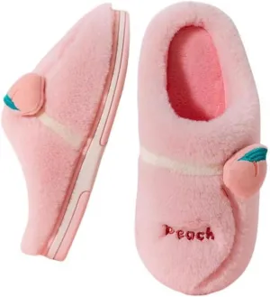 Bowkot Fuzzy Slippers Cozy Fluffy House Shoe Christmas Fruit Slipper for Indoor Outdoor Super Soft Fur Cozy Plush Faux Fur Scuff Slippers