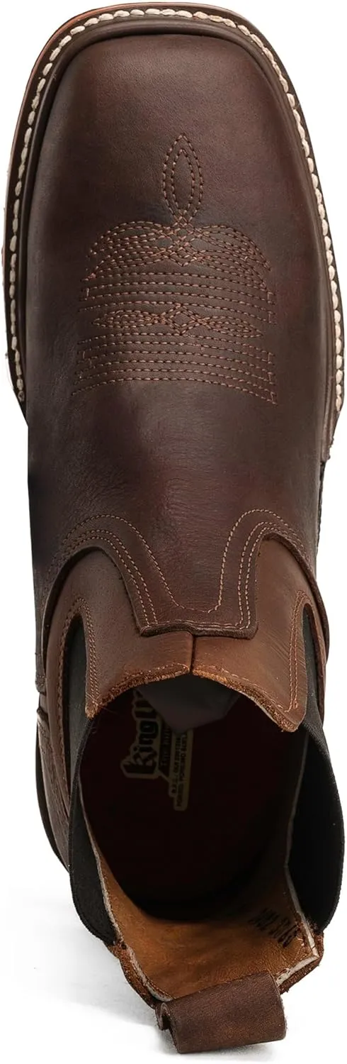 Buffalo Razor 3060 Chelsea Lightweight Work Boot, Slip-On, Soft Toe, Heavy Duty Construction, Square Toe Boots