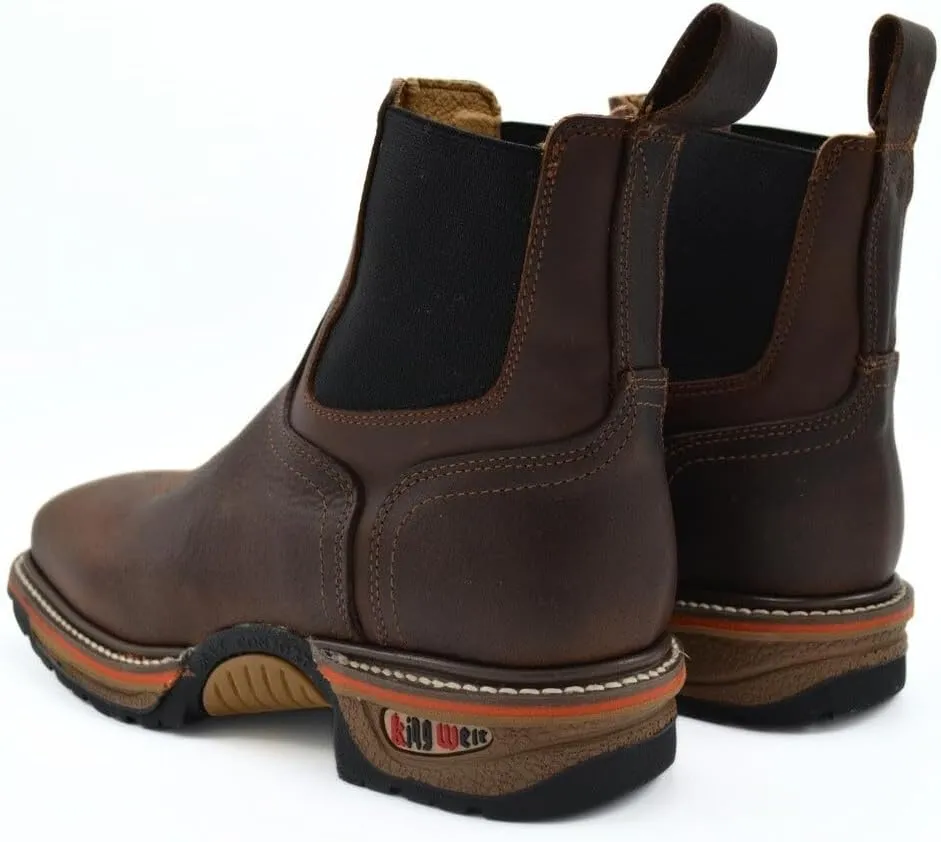 Buffalo Razor 3060 Chelsea Lightweight Work Boot, Slip-On, Soft Toe, Heavy Duty Construction, Square Toe Boots