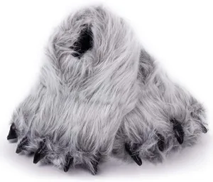 Caramella Bubble Cute Fuzzy Animal Paw Slippers Fluffy Animal Claw Slippers Soft Funny Monster House Shoes for Adults Women for Vacation Birthday