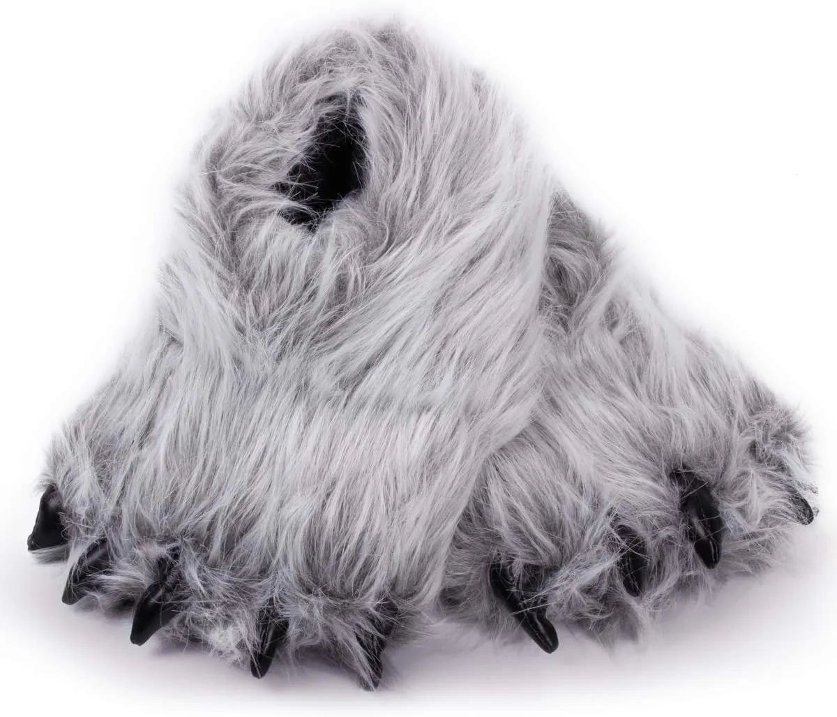 Caramella Bubble Cute Fuzzy Animal Paw Slippers Fluffy Animal Claw Slippers Soft Funny Monster House Shoes for Adults Women for Vacation Birthday