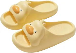 Cartoon Duck Slippers Slides for Women Men Cute Cloud Slides Slipper Unisex Animals Beach Slippers Lightweight Summer Shoes