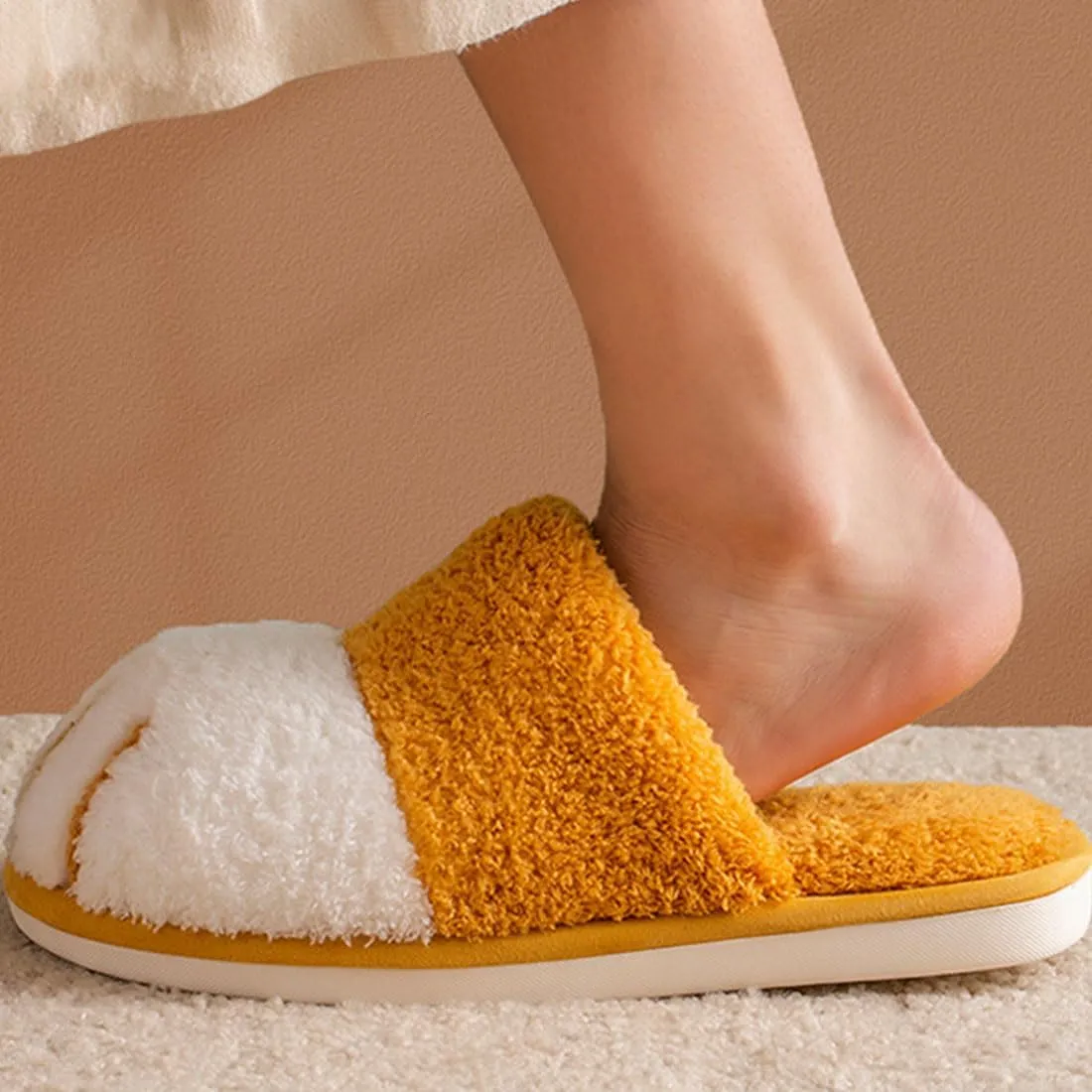 Cat Paw Slippers for Women, 3D Cat Paw Cartoon Warm Cozy Fuzzy Bedroom House Slippers