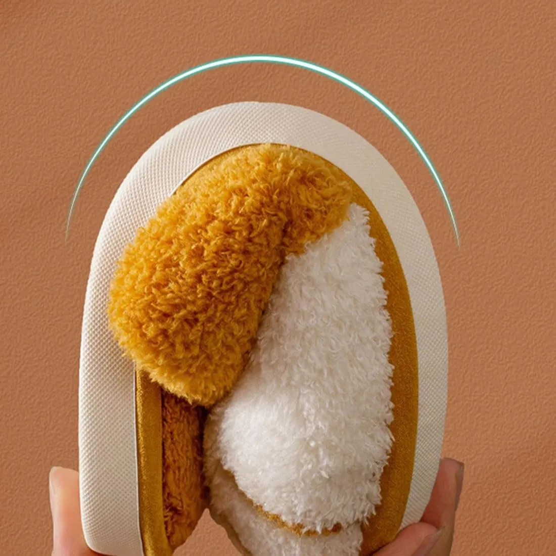 Cat Paw Slippers for Women, 3D Cat Paw Cartoon Warm Cozy Fuzzy Bedroom House Slippers