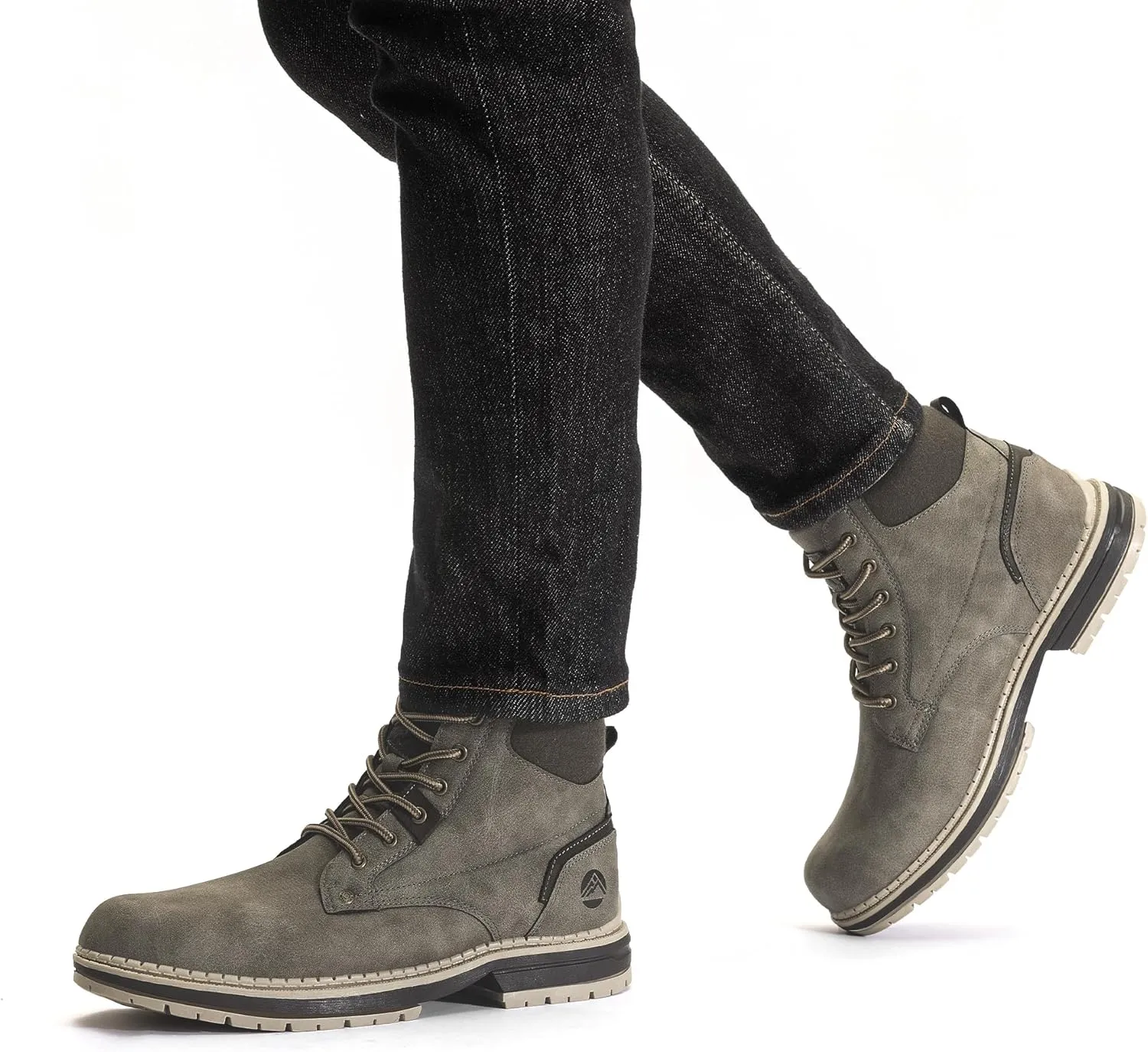 CC-Los Men's Hiking Boots Waterproof Casual Chukka Boots for Men Size 7.5-14