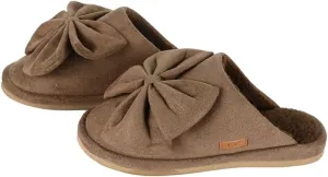 C.C Suede Faux Fur Lined House Indoor-Outdoor Slippers Slip-On for Women