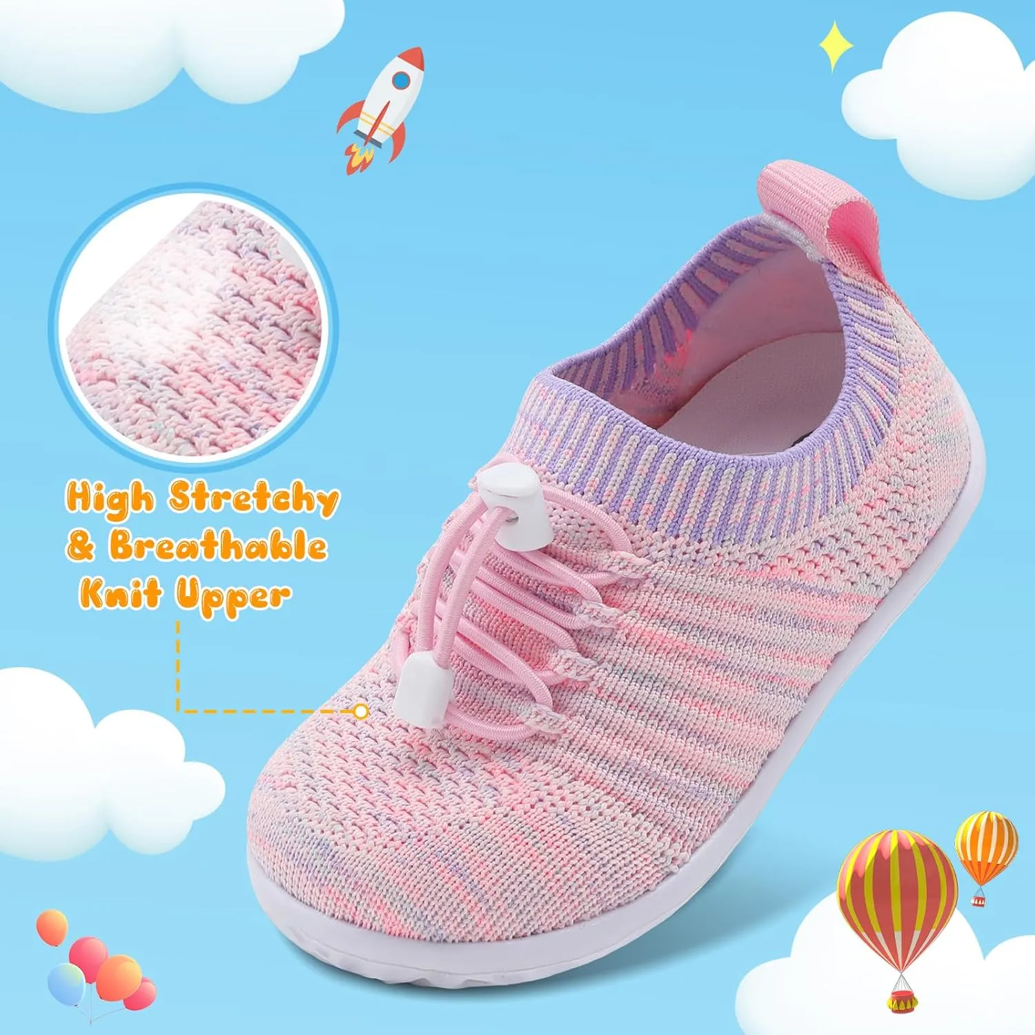 Centipede Demon Toddler Shoes for Boys Girls Baby Kids Slip on Walking Shoe Breathable Sock Shoes Lightweight Soft Sneakers