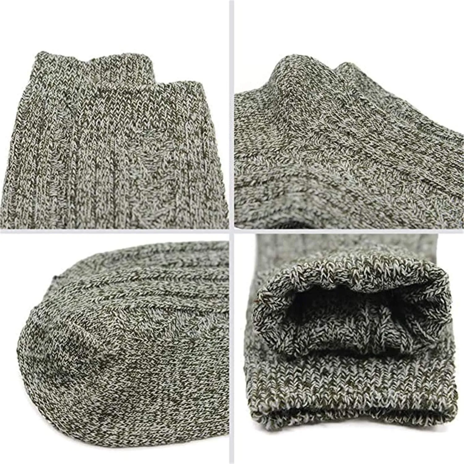Century Star Women's Knit Pattern Sports Socks - Crew Cut, Warm & Soft Cashmere Blend for Winter