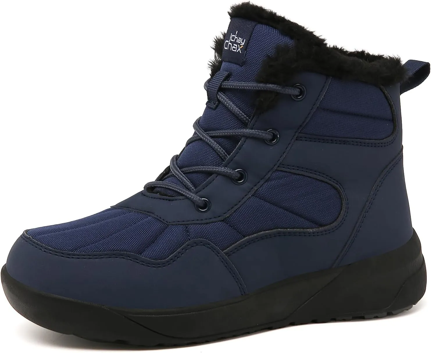 ChayChax Women's Winter Snow Boots with Fur Lined Lightweight Ankle Booties Anti Slip Comfortable Warm Winter Shoes