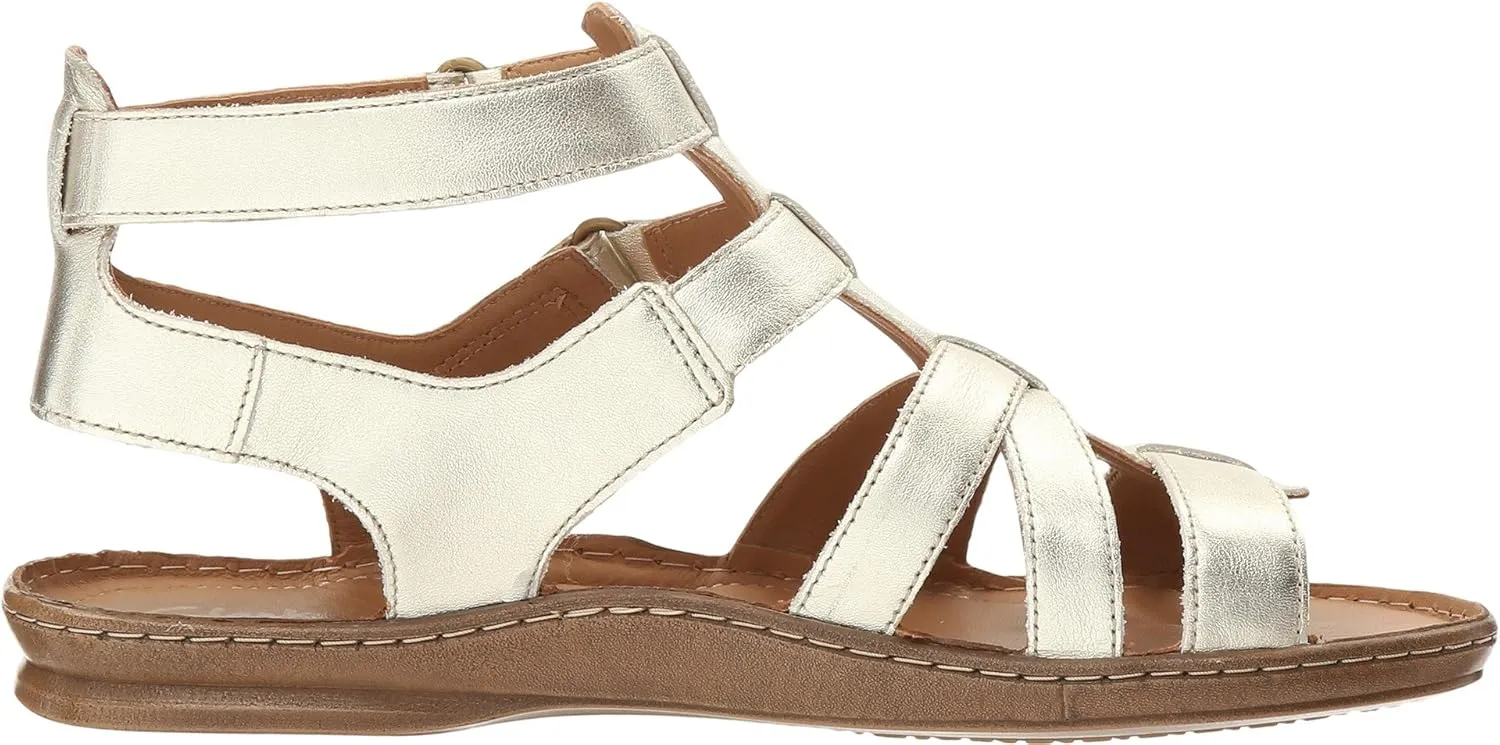 Clarks Womens Sarla Choir Gladiator Open Toe Gladiator Sandals