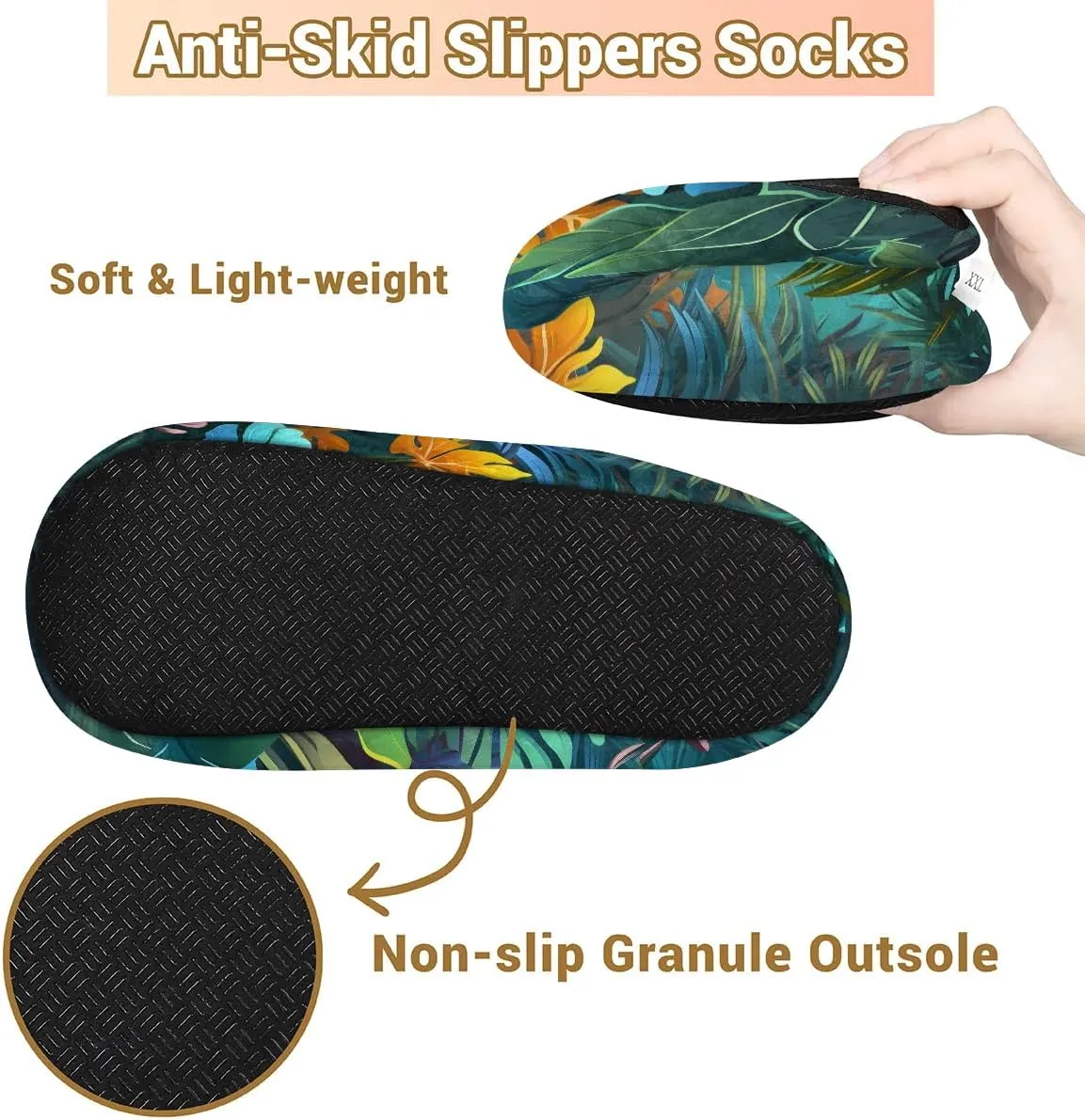 Closed Back Slippers for Women Men Cozy Warm House Slippers Indoor Outdoor House Shoes
