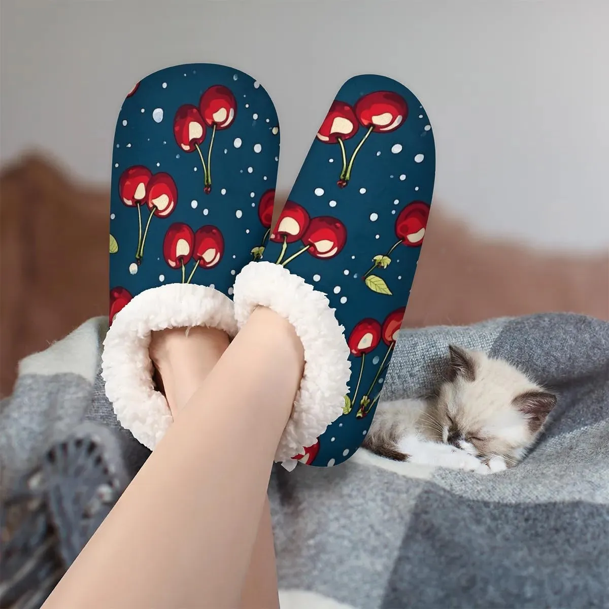 Closed Back Slippers for Women Men Cozy Warm House Slippers Indoor Outdoor House Shoes