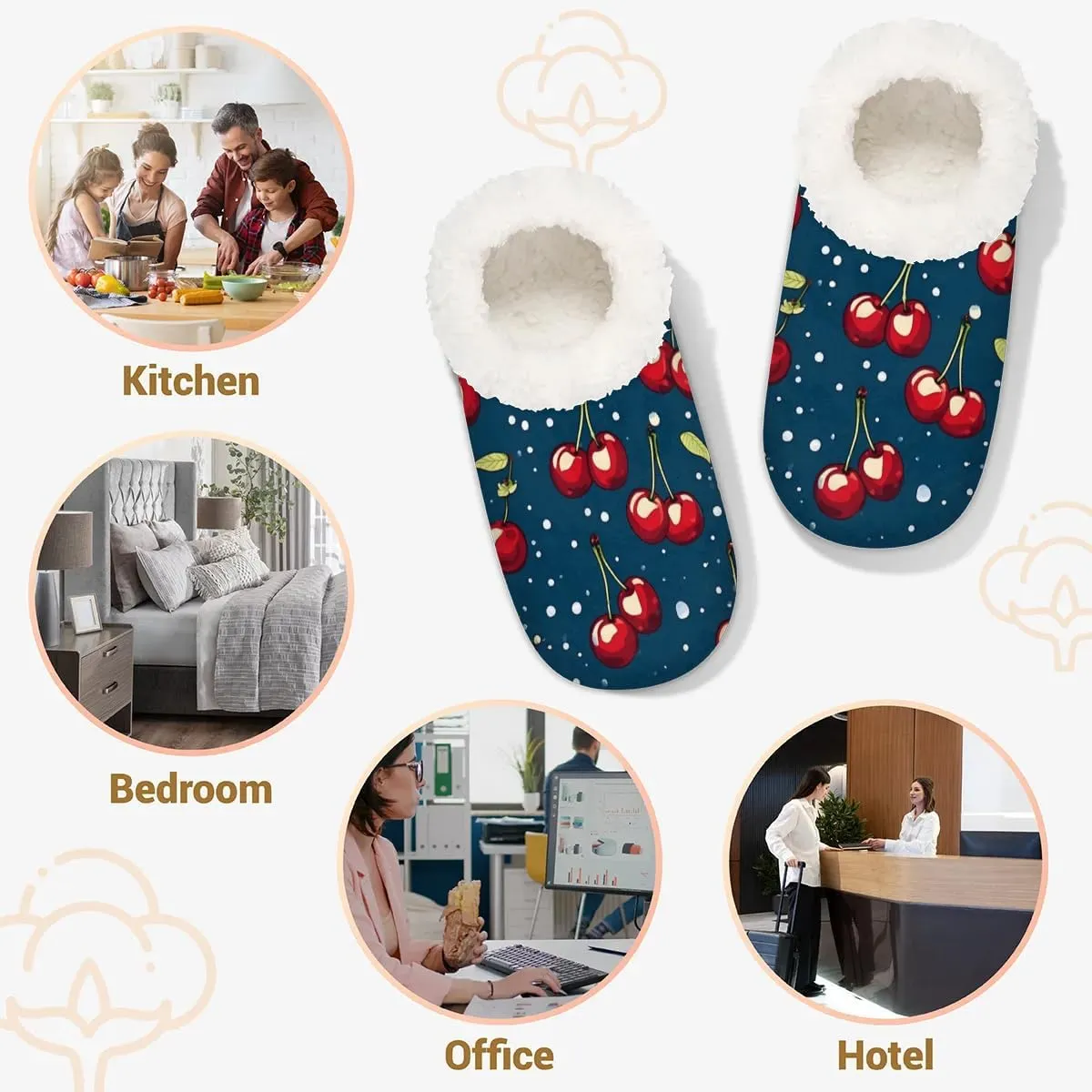 Closed Back Slippers for Women Men Cozy Warm House Slippers Indoor Outdoor House Shoes