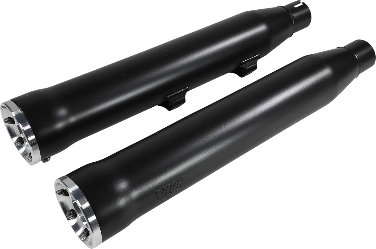 COBRA 3" RPT Mufflers for XL - Black 6081RB