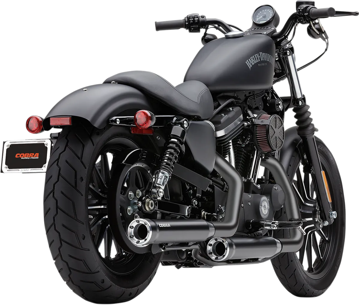 COBRA 3" RPT Mufflers for XL - Black 6081RB