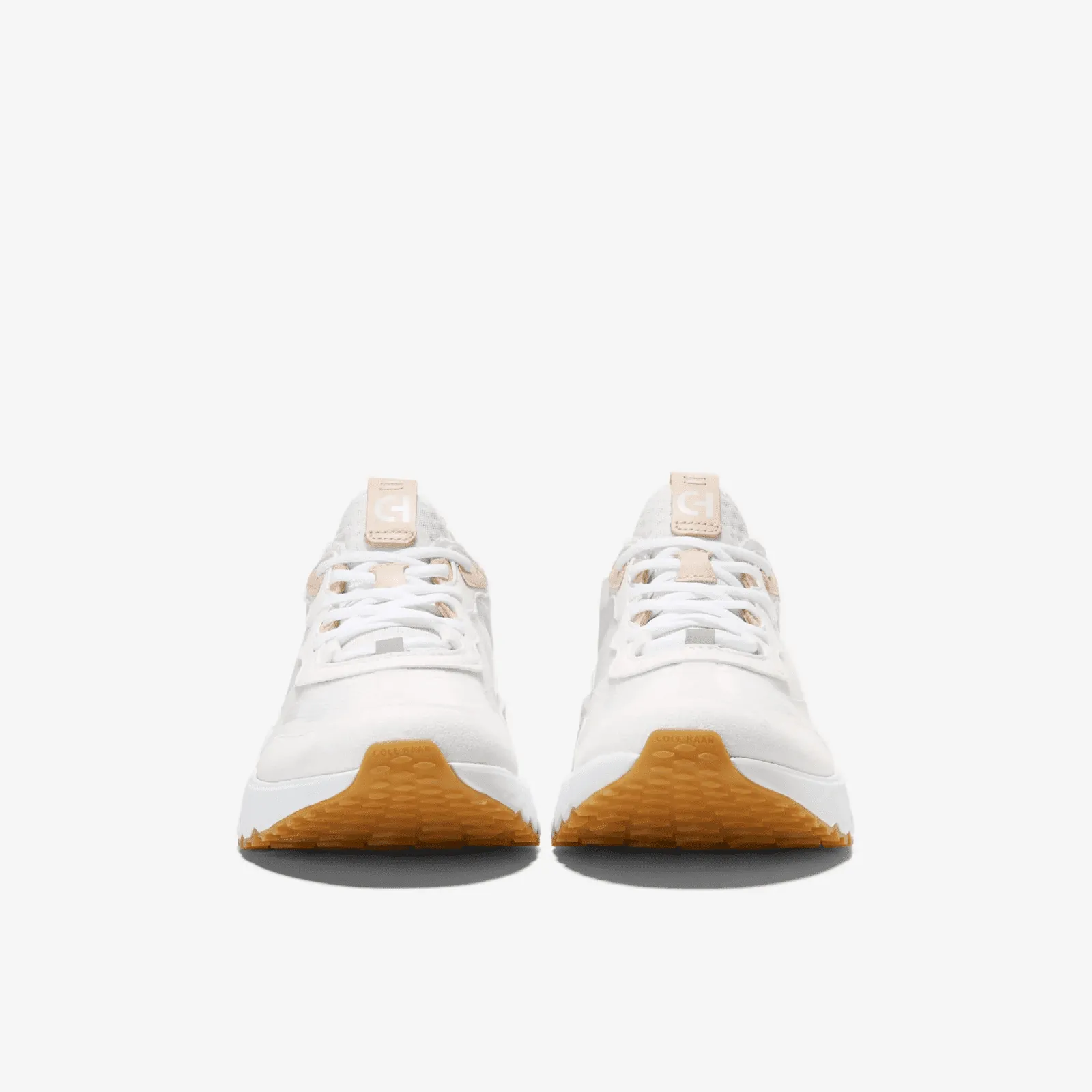 Cole Haan Mens 5.ZERØGRAND Running Shoe White-Bleached Tan-Optic White C36566
