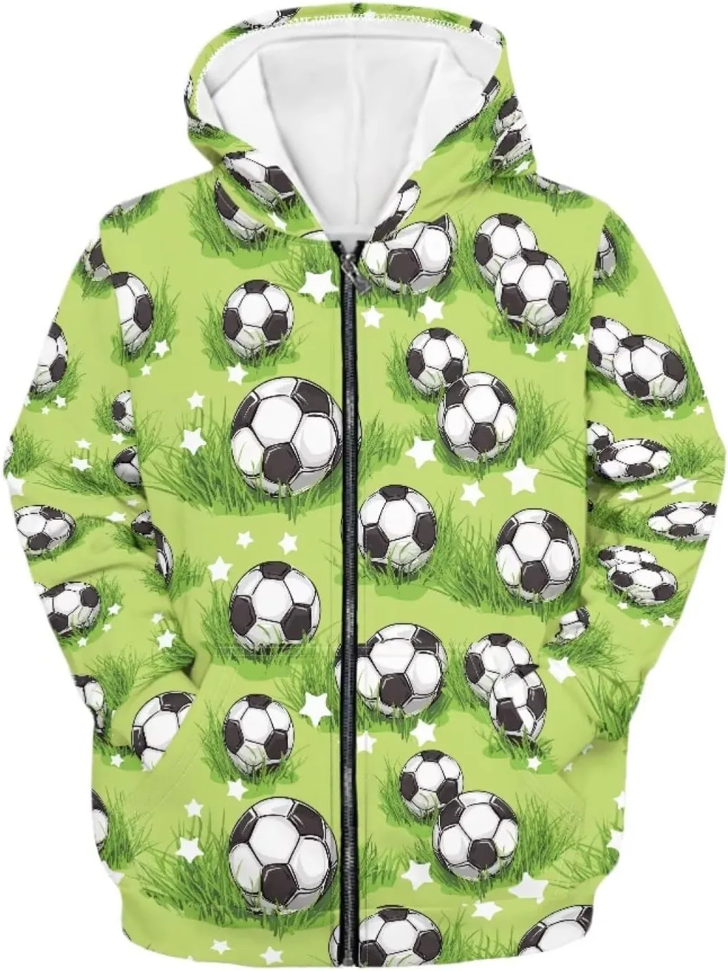 Coloranimal Unisex Girls Boys Long Sleeve Casual Hoodies & Sweatshirts Tops Kids Zip Up Jacket Coat Age 6-16 Year