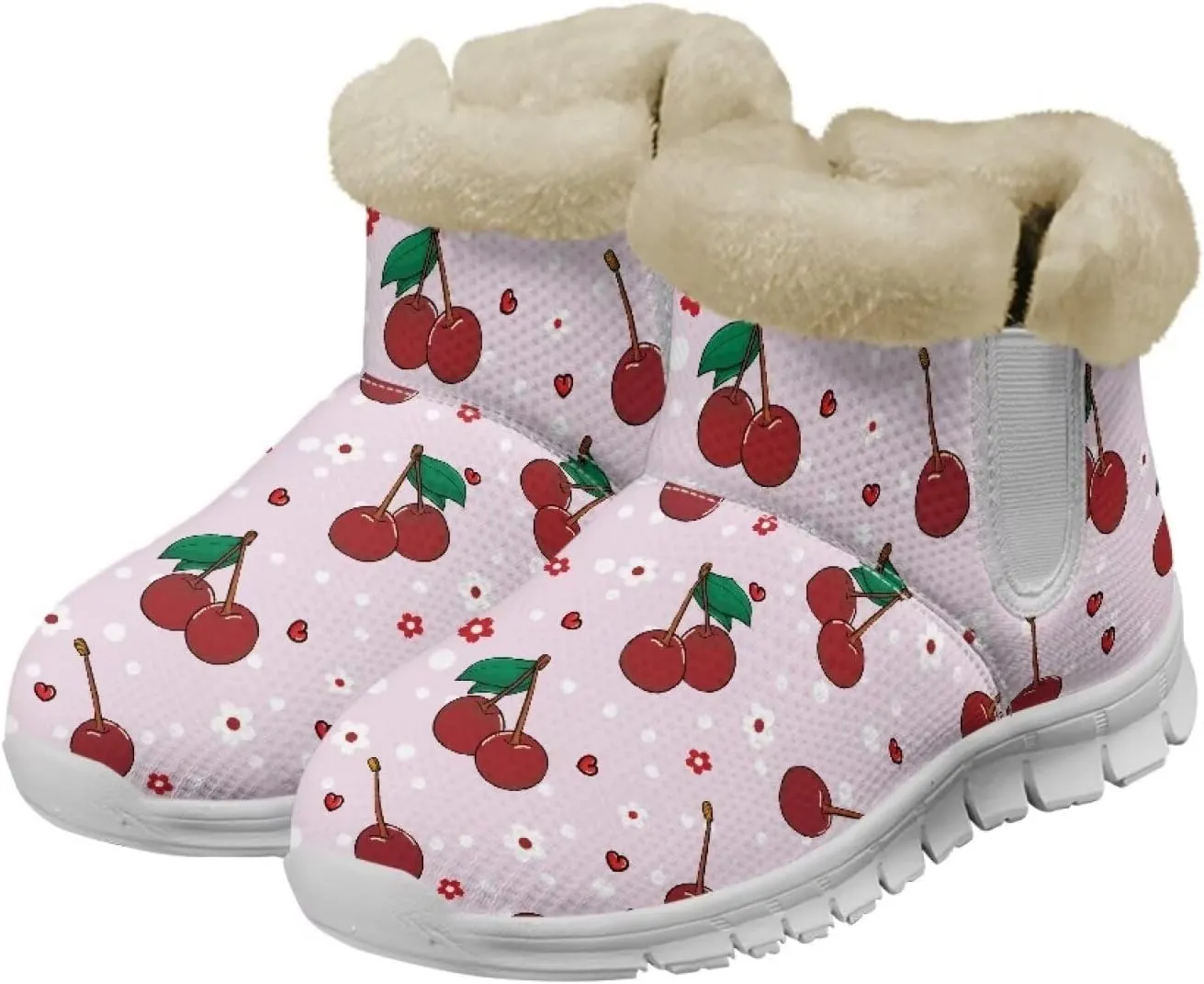 Coloranimal Winter Boots for Women Snow Boots Womens Ankle Boots Warm Fur Lined Winter Shoes Warm Booties Fashion Snow Shoes