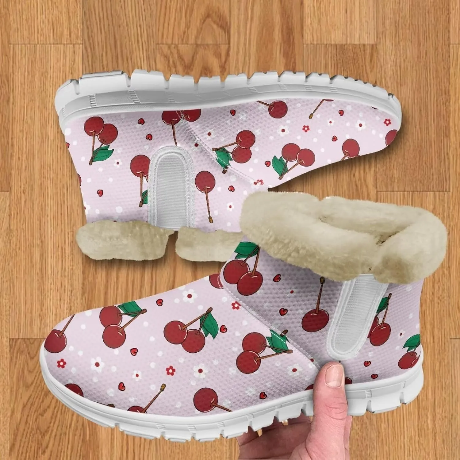 Coloranimal Winter Boots for Women Snow Boots Womens Ankle Boots Warm Fur Lined Winter Shoes Warm Booties Fashion Snow Shoes