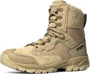 CQR Men's Military Tactical Boots, Lightweight 6 Inches Combat Boots, Durable EDC Outdoor Work Boots