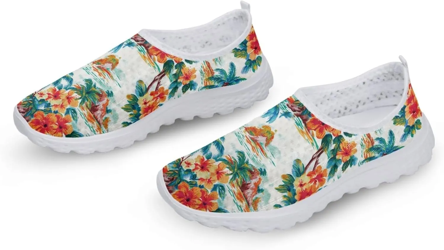 Cumagical Shoes Mesh Quick Drain Design Mens Casual Slip On Shoes