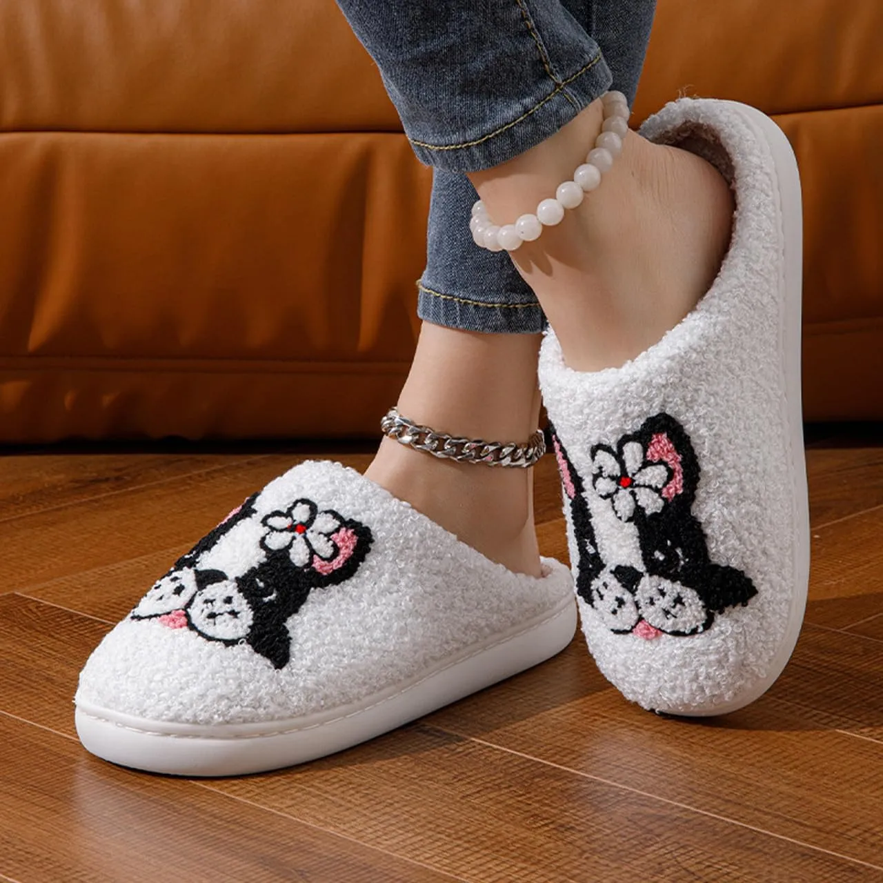 Dachshund Dog Slippers For Women Men Cute Animal Cartoon Ladybug Butterfly Cat Slippers Slides Memory Foam Slip On House Shoes