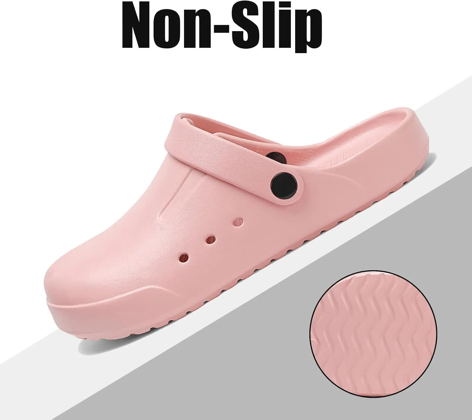DAYUMKOU Clogs for Women Men Lightweight Slip-On Unisex Garden Shoes with Back Strap, Non-Slip for Work Nurses