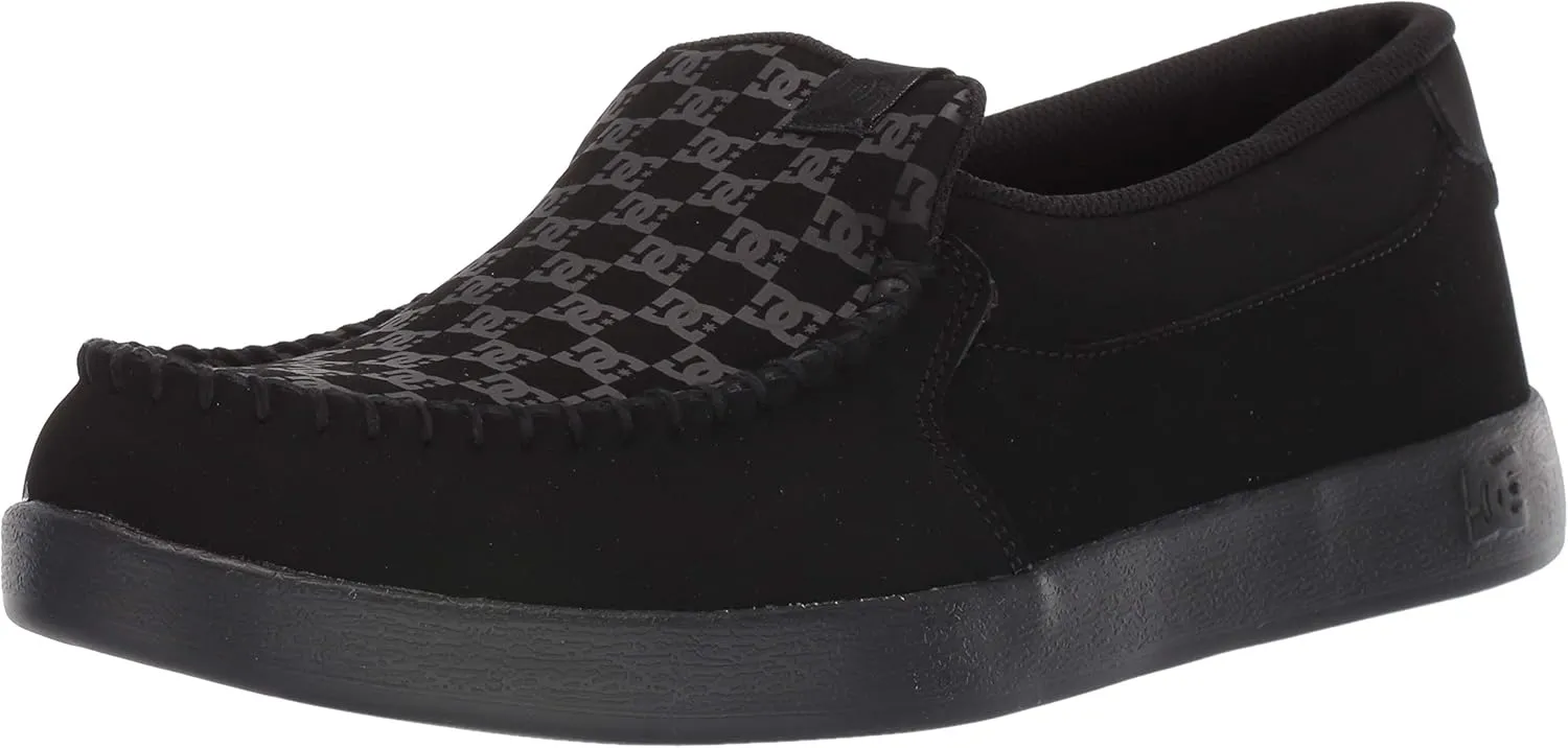DC Men's Villain 2 Casual Slip On Skate Shoe Slipper, Black, 16