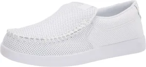 DC Men's Villain 2 Casual Slip On Skate Shoe Slipper, White, 16