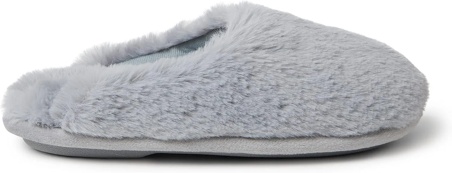 Dearfoams Kids' Washable Brin Pile Scuff Slipper