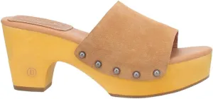 Dingo Womens Beechwood Clog Casual Sandals Casual High Heel 3" & Up - Brown