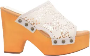 Dingo Womens Crafty Studded Platform Casual Sandals Casual High Heel 3" & Up - Pink