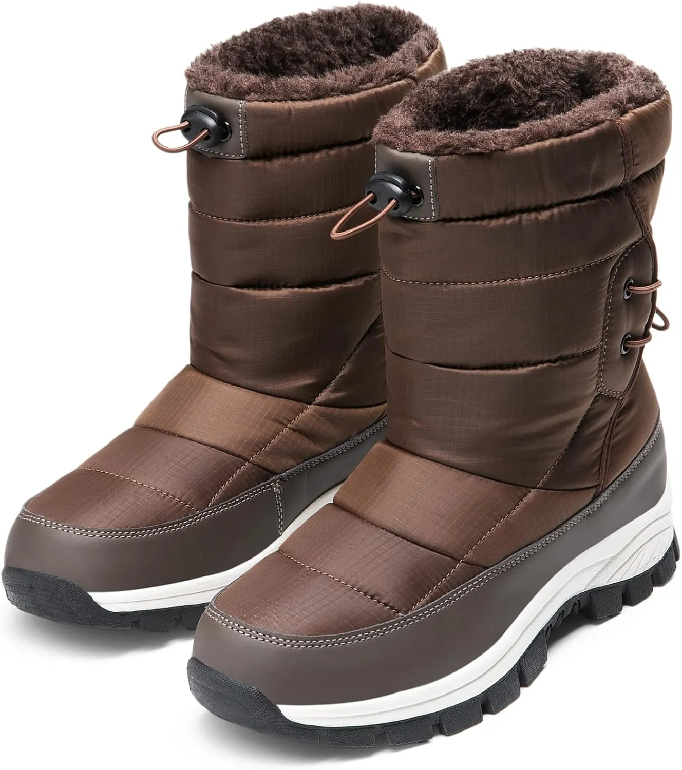 DREAM PAIRS Women's Winter Snow Boots Waterproof Lightweight Warm Fashion Janara Mid Calf Boot