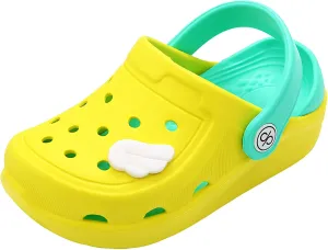 dripdrop Girls Comfort Clogs Kids Slip On Garden Shoes Boys Lightweight Beach Pool Slide Sandals Shower Slipper (Toddler/Little Kids)