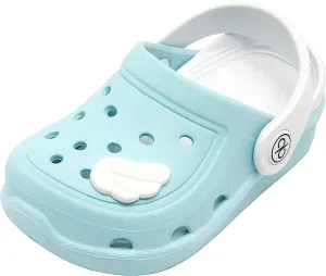 dripdrop Girls Comfort Clogs Kids Slip On Garden Shoes Boys Lightweight Beach Pool Slide Sandals Shower Slipper (Toddler/Little Kids)