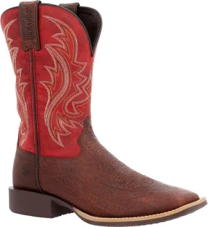 Durango® Shyloh Western Boot, Mahogany And Dynamite Red, Size 11.5(W)