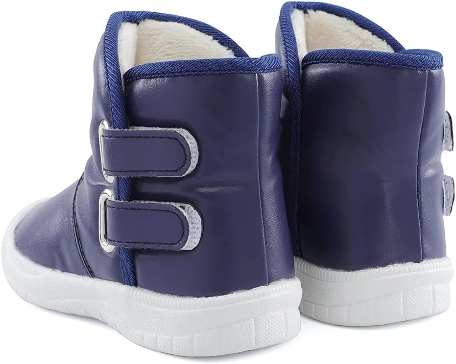 ESTAMICO Toddler Boys Gilrs Rubber Sole Warm Winter Snow Boots