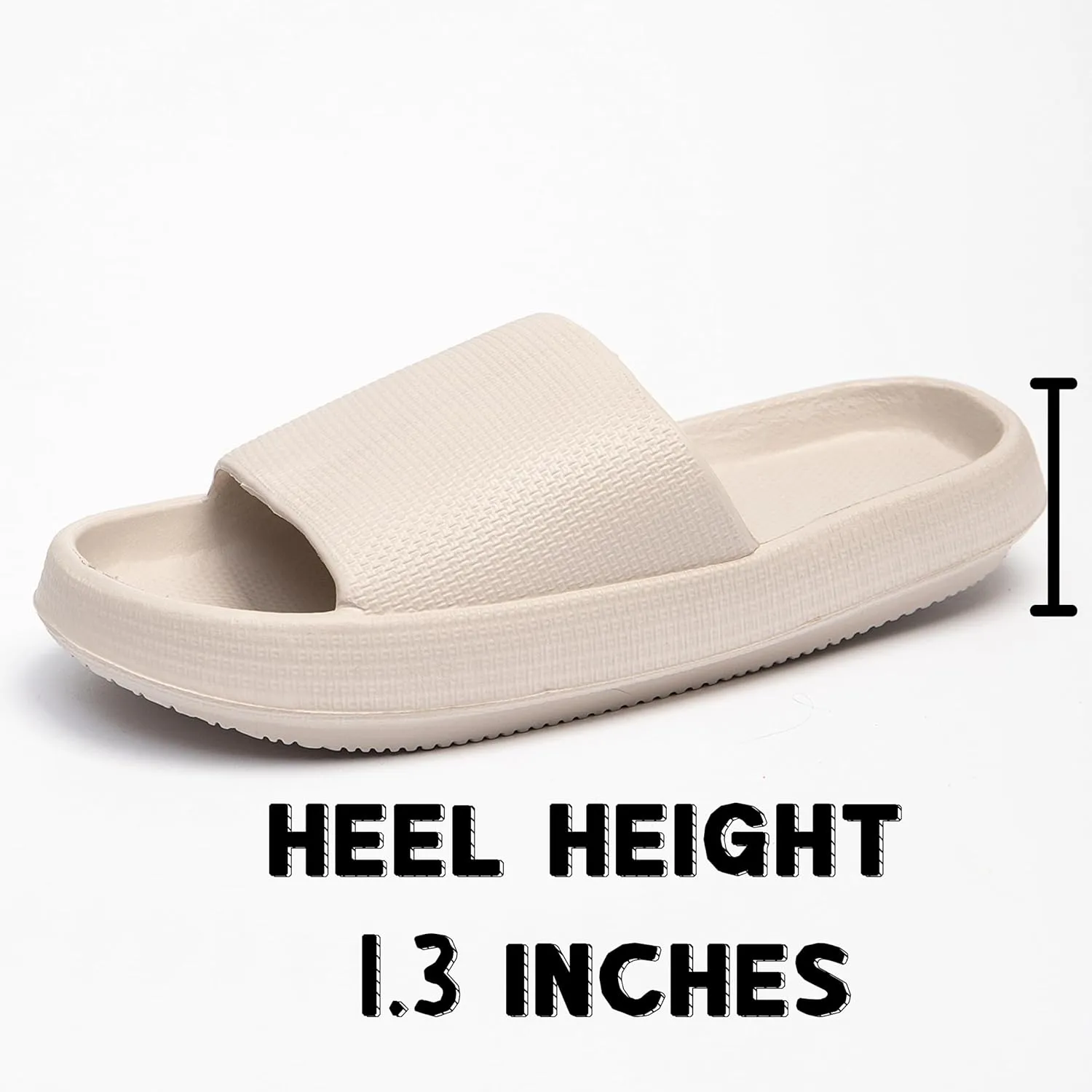 EVA Sandals for Women & Men, Unisex Slides Sandals, Lightweight House Slippers, Thick Sole Indoor & Bathroom Shoes