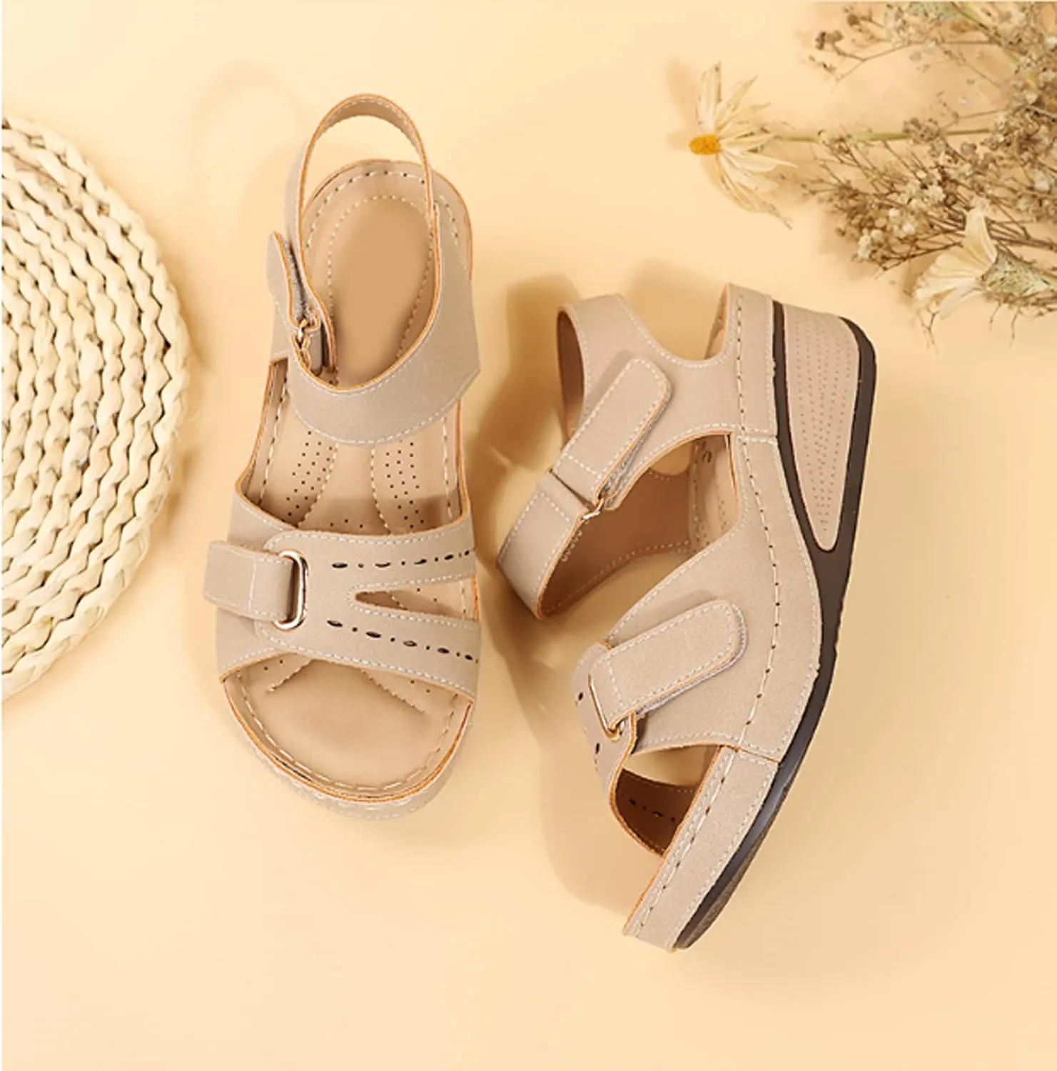 Fairsoma Orthopedic Sandals,Women's Comfy Orthotic Sandals,Women's Orthopedic Open Toe Sandals