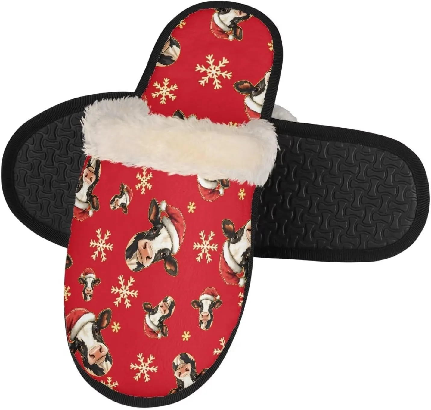 Fall Fuzzy Slippers for Man Anti-Skid Slippers for Women Indoor Fluffy Ultra Soft House Slippers for Autumn Winter