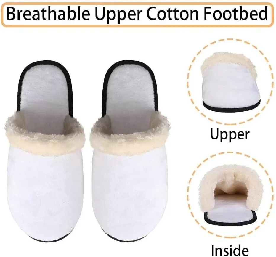 Fall Fuzzy Slippers for Man Anti-Skid Slippers for Women Indoor Fluffy Ultra Soft House Slippers for Autumn Winter