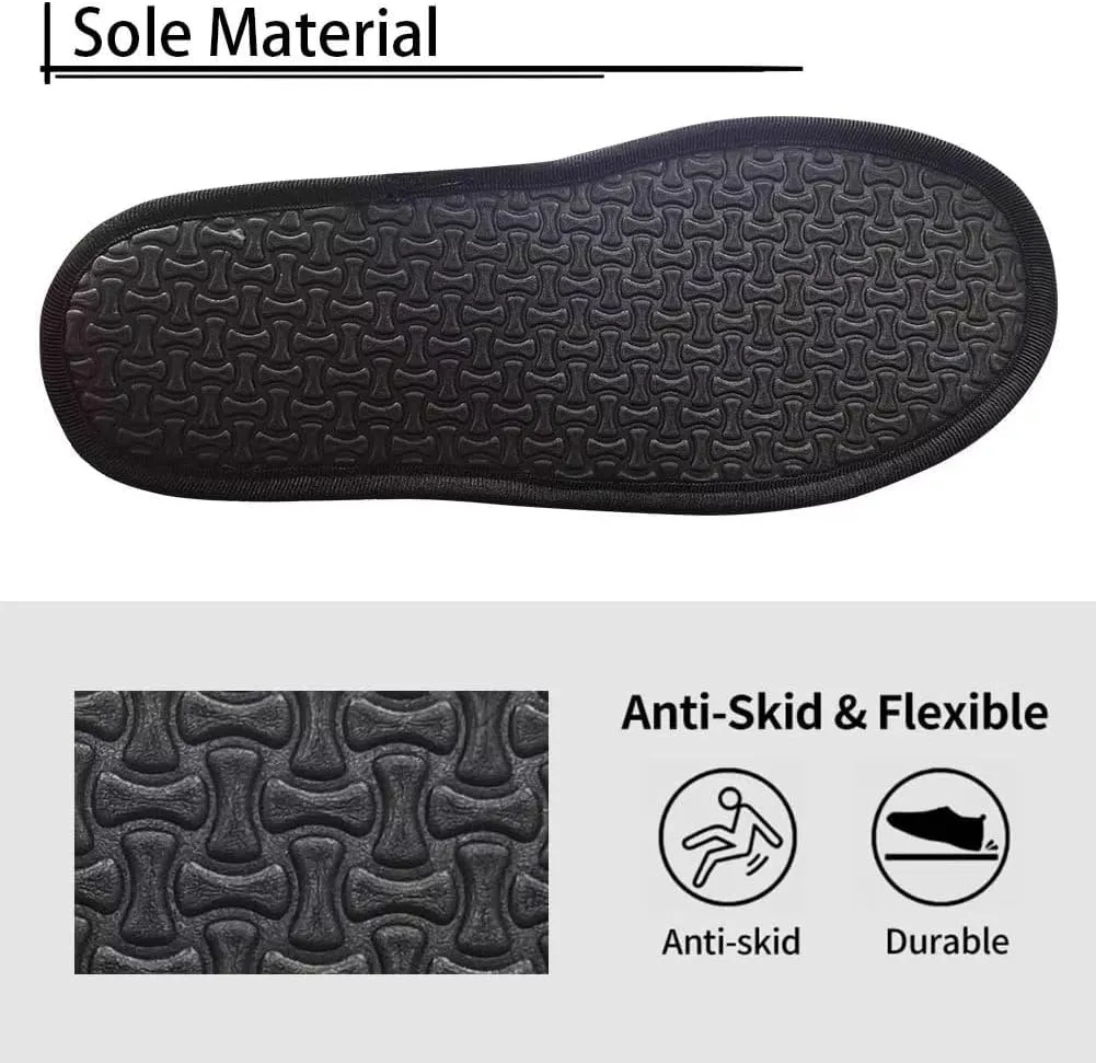 Fall Fuzzy Slippers for Man Anti-Skid Slippers for Women Indoor Fluffy Ultra Soft House Slippers for Autumn Winter