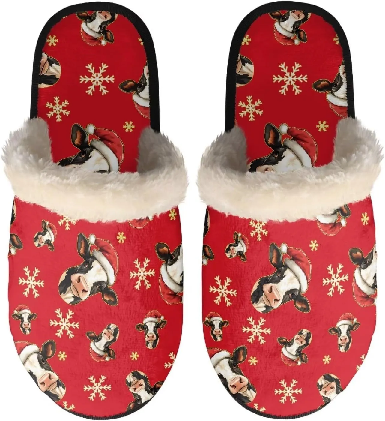 Fall Fuzzy Slippers for Man Anti-Skid Slippers for Women Indoor Fluffy Ultra Soft House Slippers for Autumn Winter