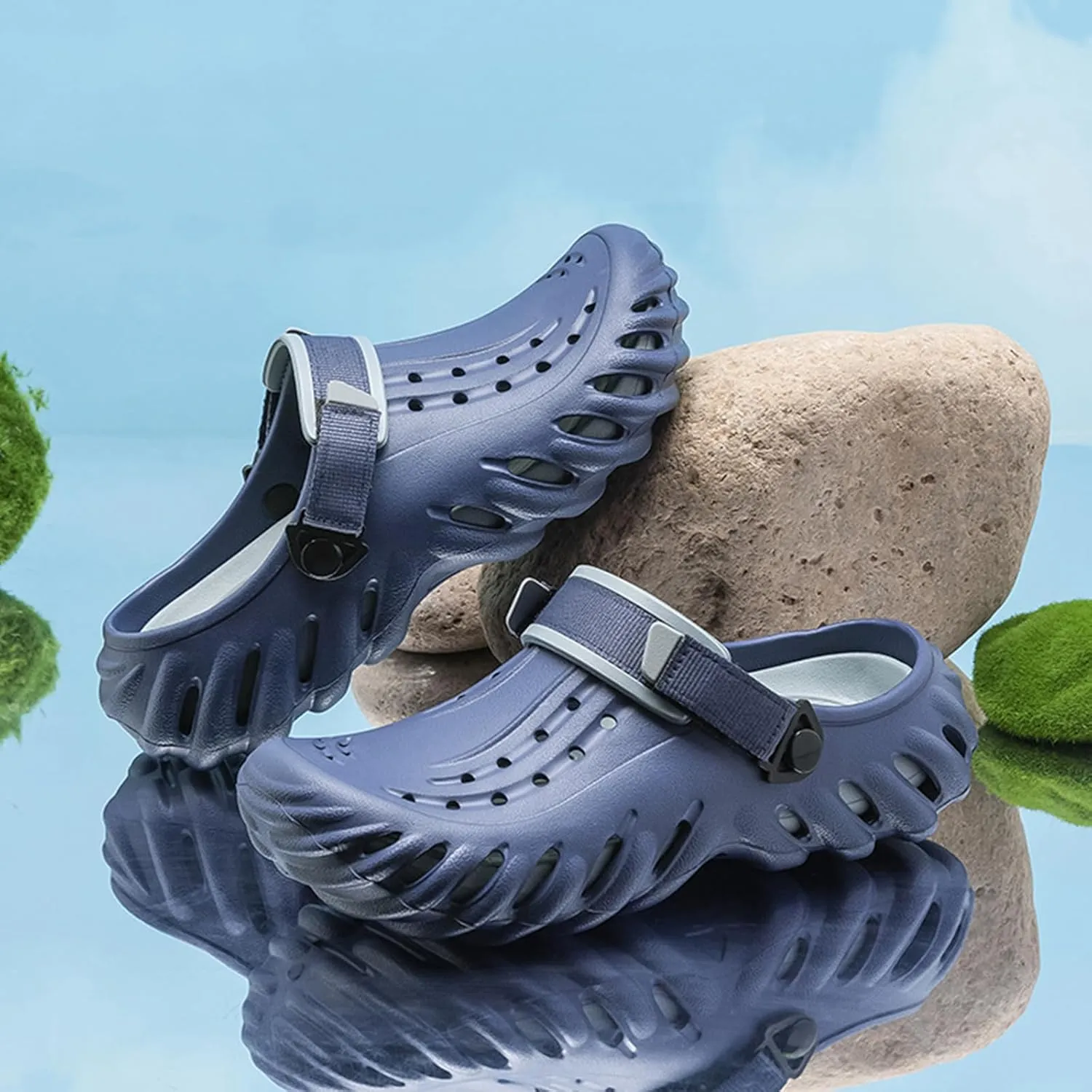 Fashion Men's Clogs Non-slip Comfortable Foam Running Shoes Indoor Outdoor Cloud Slippers Pillow Sandals Women's Fashion Classic Summer Trend Beach Shoes Slippers