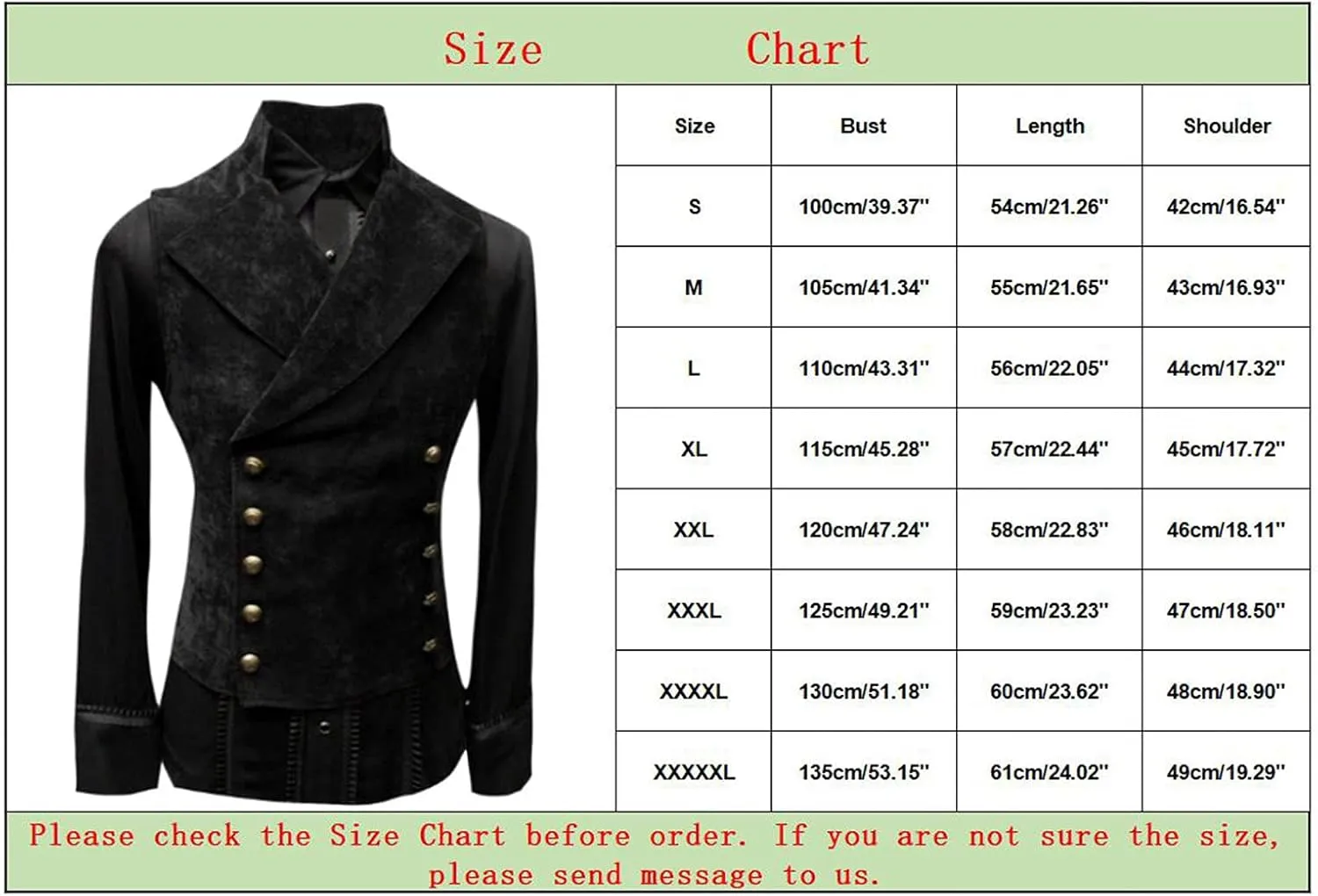 Faux Suede Vest for Men Slim Fit Classic Double Breasted Gothic Victorian Waistcoats Vintage Steampunk Sleeveless Jackets