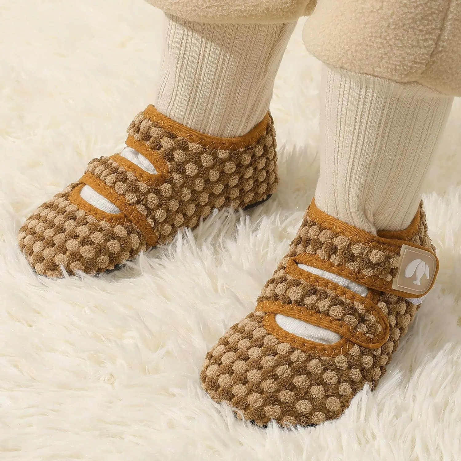 FEETCITY Toddler House Slippers - Boys & Girls Winter Kids Indoor Home Shoes - Warm Socks