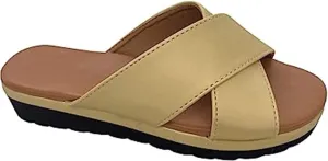 FFMA Summer Bunion Orthopedic Sandals for Womens Big Toe Correction Sandals Low Wedge Slides Backless Sandals Outdor Indoor Comfortable Shoes